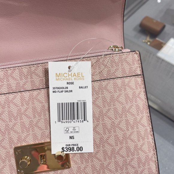 MK Rose MD Logo PVC Shoulder Bag Ballet - Picture 8 of 8